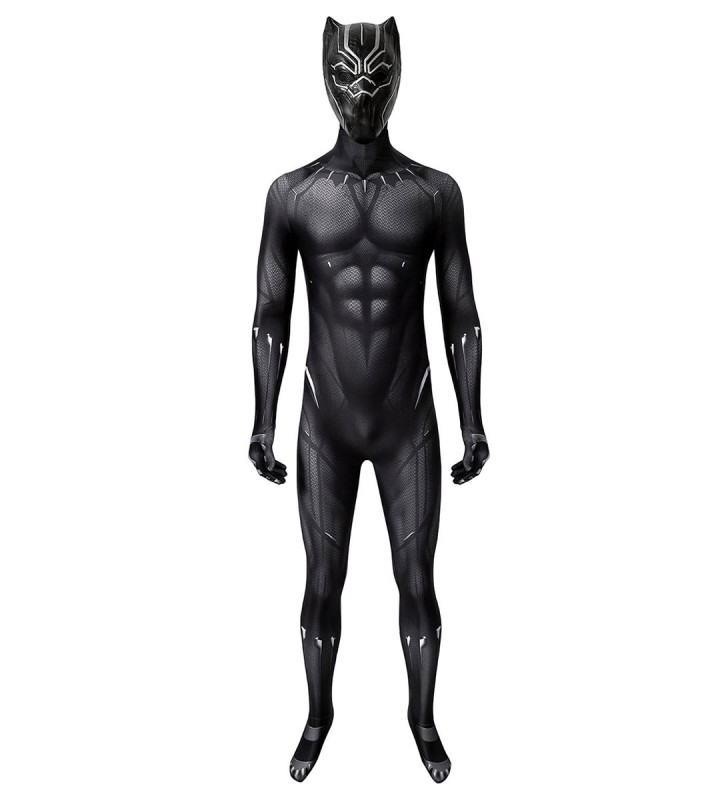 Black Panther T#39;Challa Poliestere Tuta per adulti Marvel Comics Cosplay Costumi Cosplay Carnevale
