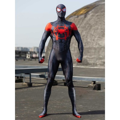 Marvel Comics Cosplay SpiderMan Into the SpiderVerse Miles Morales Costumi Cosplay Halloween