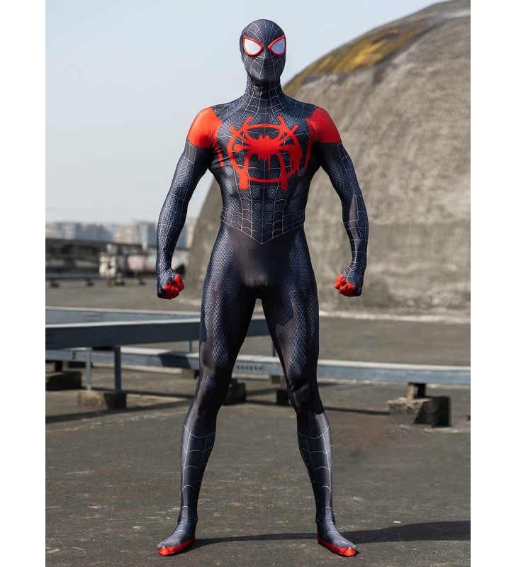 Marvel Comics Cosplay SpiderMan Into the SpiderVerse Miles Morales Costumi Cosplay Halloween