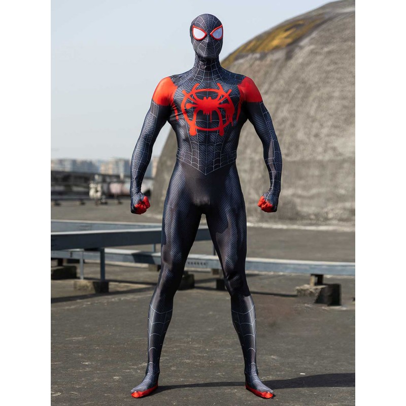 Marvel Comics Cosplay SpiderMan Into the SpiderVerse Miles Morales Costumi Cosplay Halloween