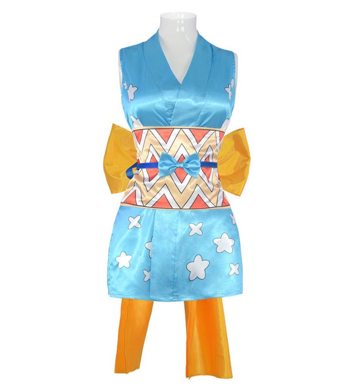 Set di costumi cosplay di un pezzo Nami Poly/Misto cotone