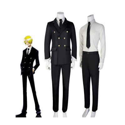 Set di costumi cosplay di un pezzo Sanji Poly/Misto cotone Carnevale