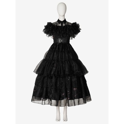 The Addams Family TV Cosplay Wednesday Kid Cosplay Prom Dresses Prestige Edition Carnevale