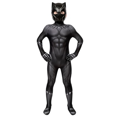 Zentai per bambini Lycra Spandex oro nero unisex Halloween