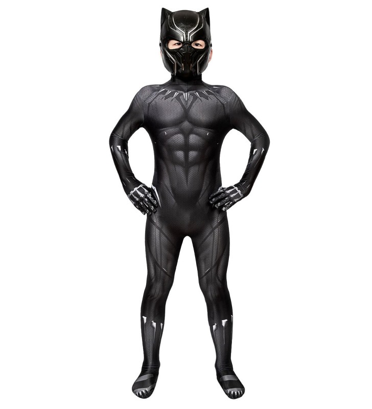 Zentai per bambini Lycra Spandex oro nero unisex Halloween