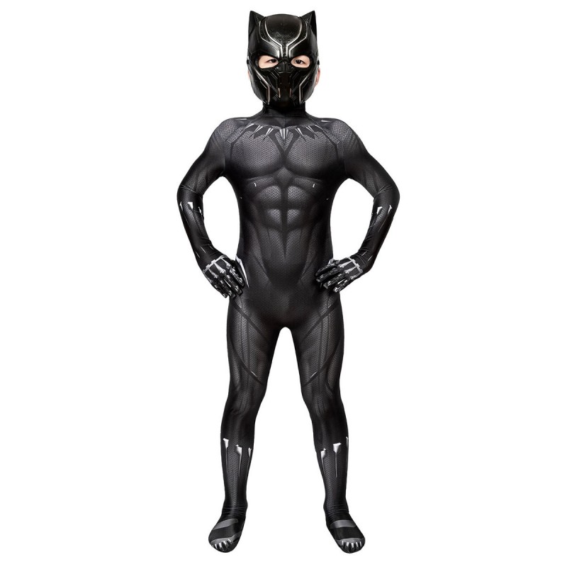 Zentai per bambini Lycra Spandex oro nero unisex Halloween
