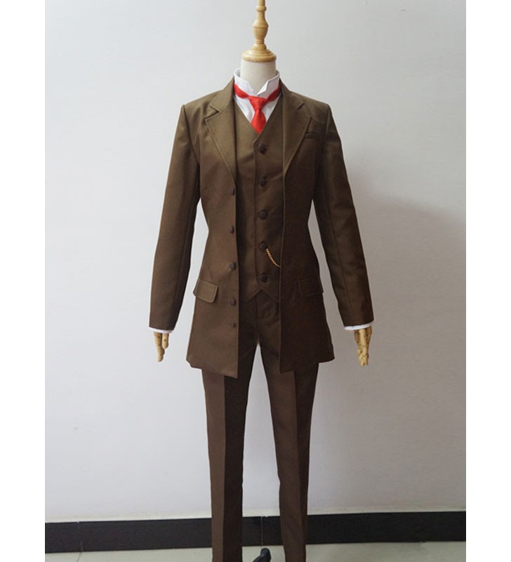 Moriarty The Patriot William James Moriarty Brown Blazer Suit Set completo Costumi Cosplay Carnevale