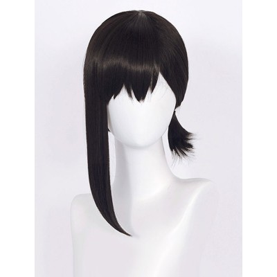 Motosega Higashiyama Kobeni Nero Parrucca Cosplay Fibra resistente al calore Liscio Parrucche Cosplay Anime giapponesi