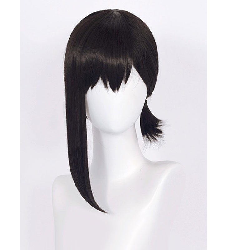 Motosega Higashiyama Kobeni Nero Parrucca Cosplay Fibra resistente al calore Liscio Parrucche Cosplay Anime giapponesi