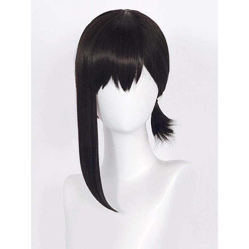 Motosega Higashiyama Kobeni Nero Parrucca Cosplay Fibra resistente al calore Liscio Parrucche Cosplay Anime giapponesi