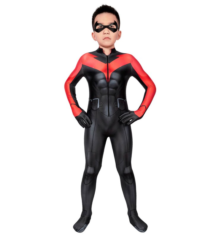 Zentai per bambini nero Lycra Spandex Unisex Halloween
