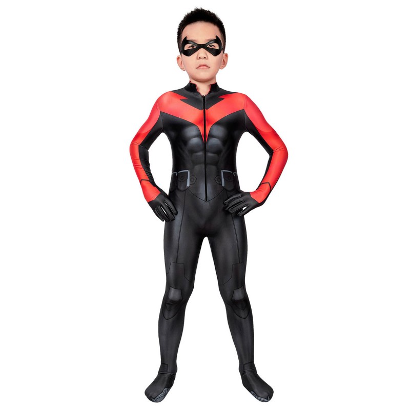 Zentai per bambini nero Lycra Spandex Unisex Halloween