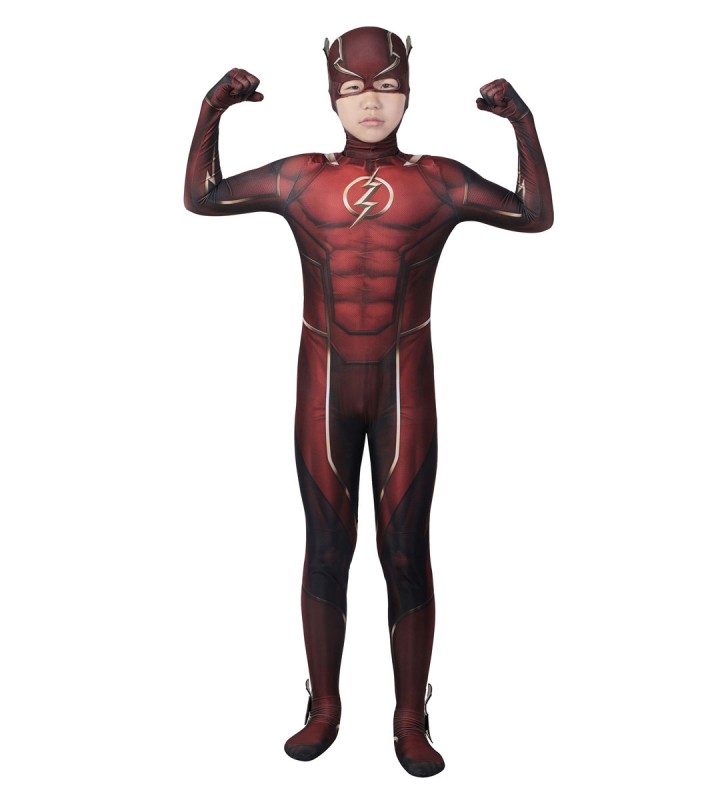 Zentai For Kids Uomo in Lycra Spandex Rosso Scuro Carnevale Halloween