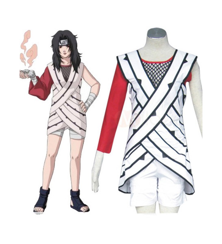Naruto Yuuhi Kurenai con pantaloncini e cappotto Carnevale Carnevale