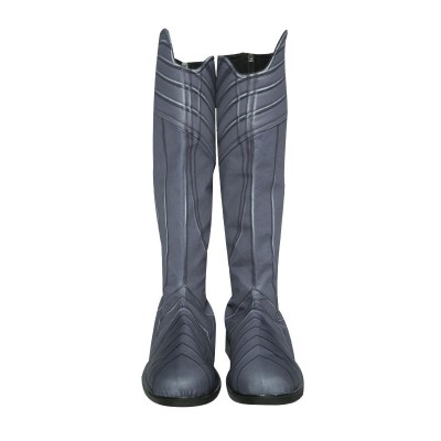 Scarpe Cosplay Aquaman Stivali in poliestere Cosplay grigio blu Carnevale