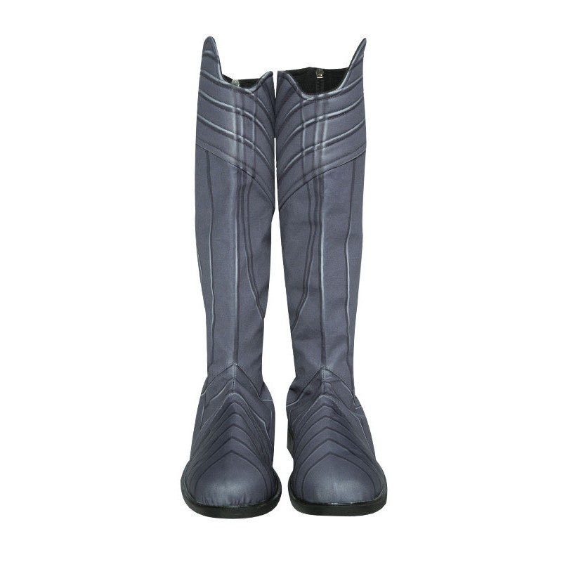Scarpe Cosplay Aquaman Stivali in poliestere Cosplay grigio blu Carnevale