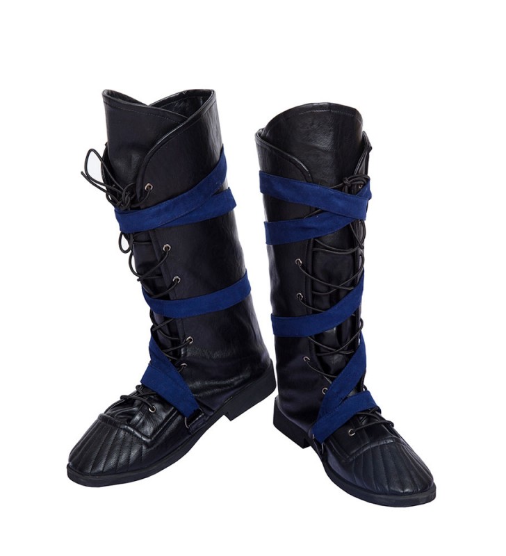 Scarpe Cosplay Doctor Strange Stivali in pelle PU Cosplay neri Carnevale Halloween