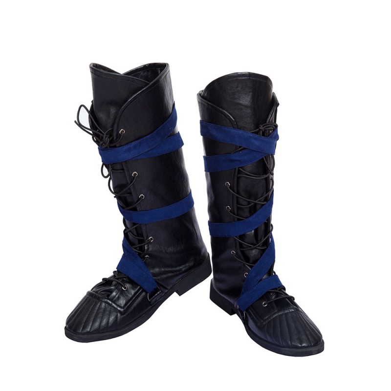 Scarpe Cosplay Doctor Strange Stivali in pelle PU Cosplay neri Carnevale Halloween