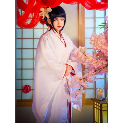 Costume Carnevale di Naruto Hyuuga Hinata imposta da combattimento Costumi Cosplay Halloween