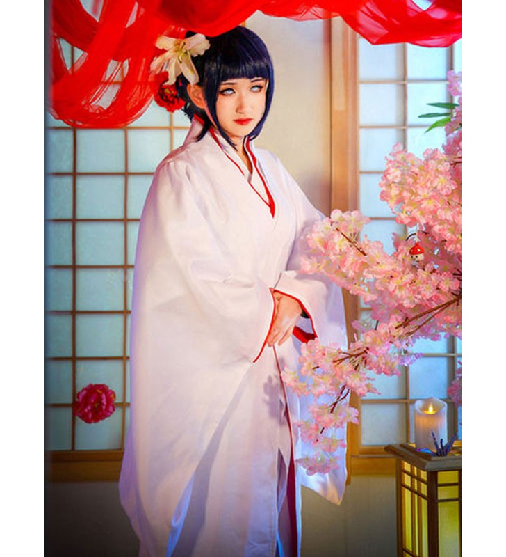 Costume Carnevale di Naruto Hyuuga Hinata imposta da combattimento Costumi Cosplay Halloween