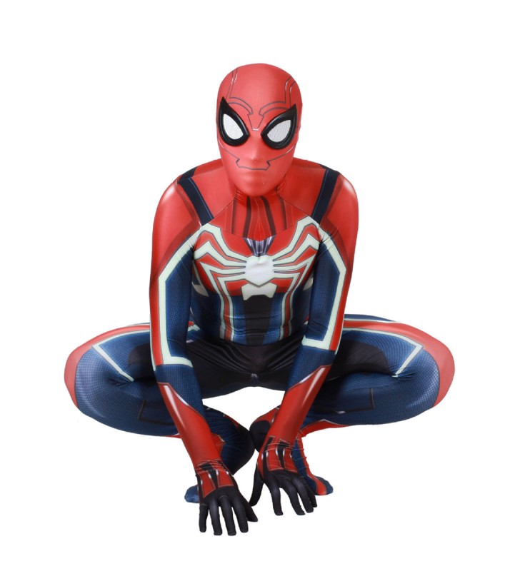 GTA5 Spiderman Cosplay Red Game Cosplay Tuta Halloween