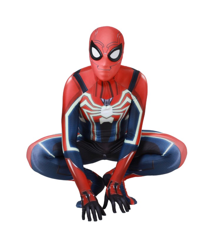 GTA5 Spiderman Cosplay Red Game Cosplay Tuta Halloween