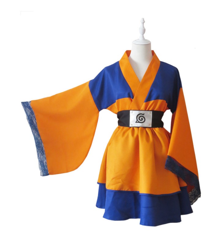 Costume Carnevale 2023 Naruto Uzumaki Naruto Cosplay Costume Kimono Lolita Dress Costumi Cosplay Halloween