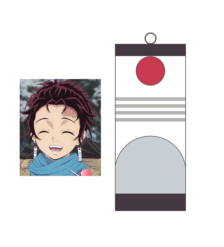 Costume Carnevale Anime giapponesi Cosplay Prop Demone Slayer Kimetsu No Yaiba Kamado Tanjirou Orecchino Costume Carnevale Halloween