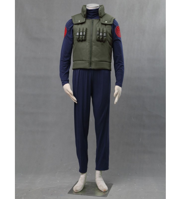 Carnevale Costume Carnevale Naruto cosplay completi per uomo top pantaloni gilet