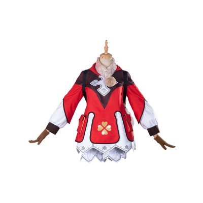 Genshin Impact Klee Costume Costume Costume Poliestere Gioco Set Costumi Cosplay Carnevale