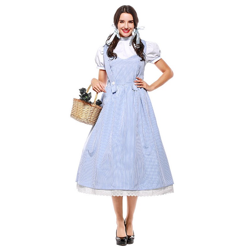 Il mago di Oz Dorothy Dress Costumi Cosplay Carnevale Halloween