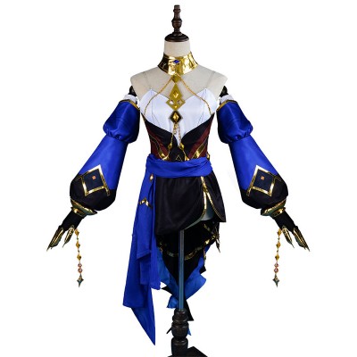 Genshin Impact Layla Costumi Cosplay Prestige Edition Carnevale Halloween