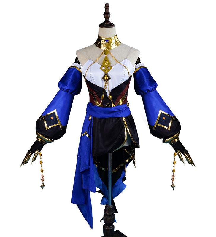 Genshin Impact Layla Costumi Cosplay Prestige Edition Carnevale Halloween
