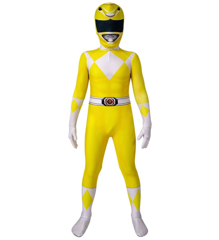 Kyoryu Sentai Zyuranger Boy Power Ranger Kid Calzamaglia Costumi Cosplay Carnevale Halloween