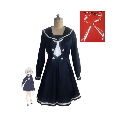 Zombie Land Saga Revenge Junko Konno Navy Blue JK School Uniform Set completo Costumi Cosplay