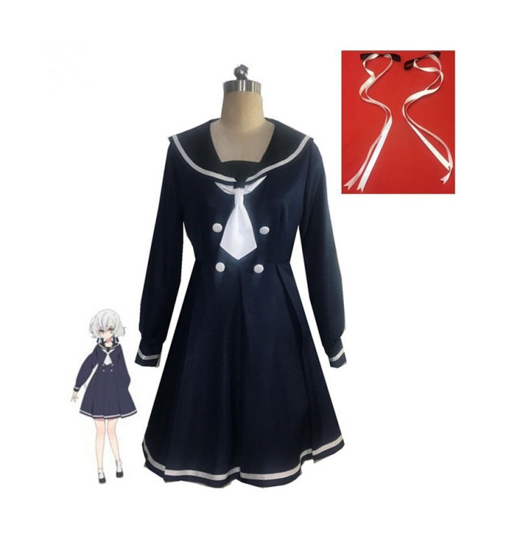 Zombie Land Saga Revenge Junko Konno Navy Blue JK School Uniform Set completo Costumi Cosplay