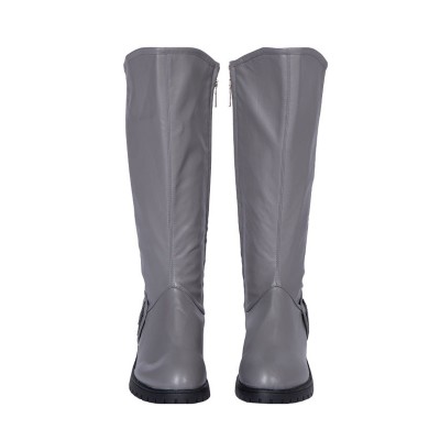 Scarpe cosplay grigie Stivali cosplay in poliestere