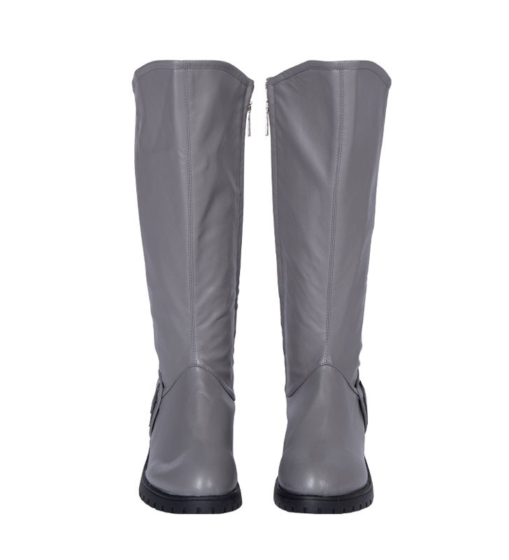 Scarpe cosplay grigie Stivali cosplay in poliestere