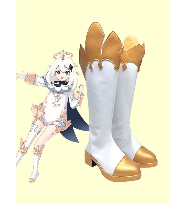 Genshin Impact Paimon Scarpe Cosplay Carnevale Halloween