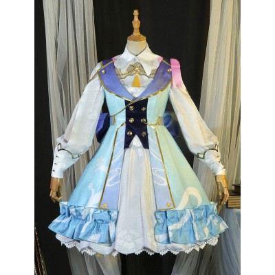 Genshin Impact Kamisato Ayaka Springbloom Missiva Costumi Cosplay