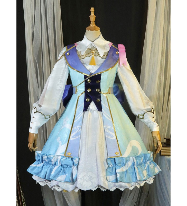 Genshin Impact Kamisato Ayaka Springbloom Missiva Costumi Cosplay