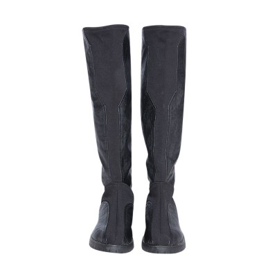 Scarpe cosplay nere Stivali cosplay in pelle PU Halloween