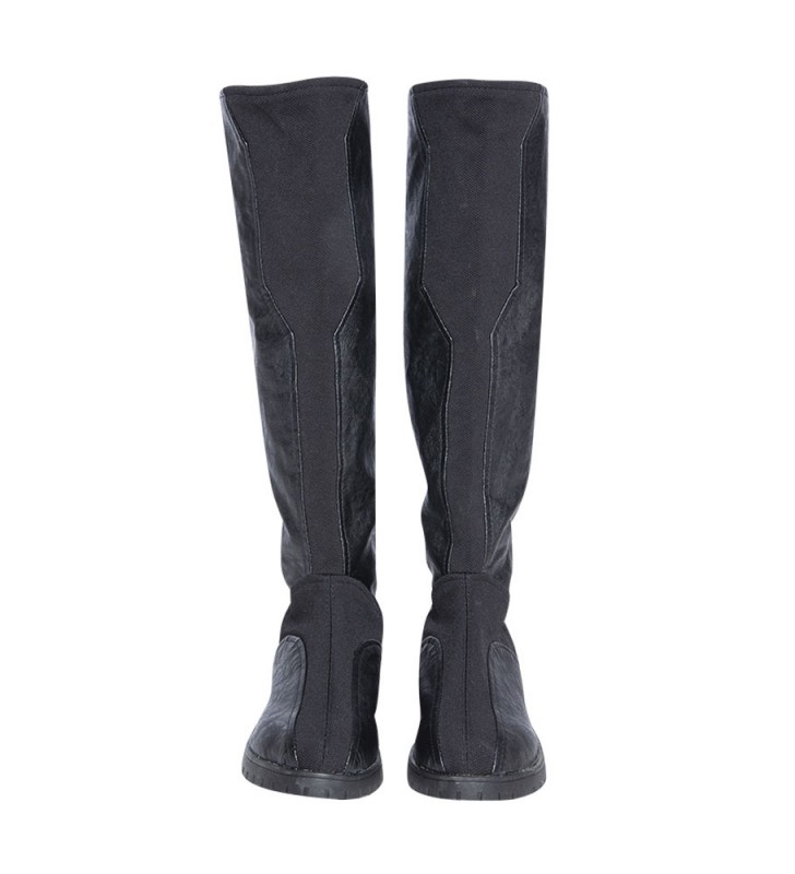 Scarpe cosplay nere Stivali cosplay in pelle PU Halloween