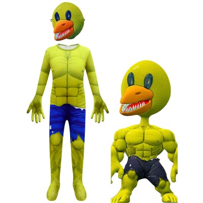 Rainbow Friends Costume da amici arcobaleno giallo per per bambini Carnevale Halloween