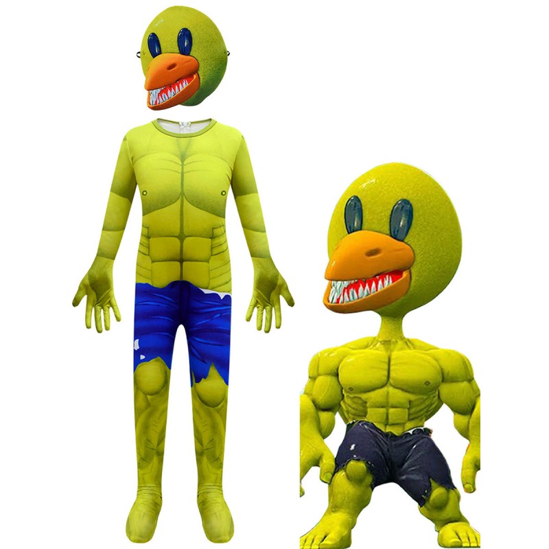 Rainbow Friends Costume da amici arcobaleno giallo per per bambini Carnevale Halloween