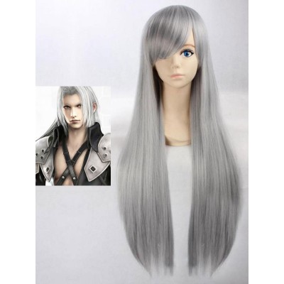 Final Fantasy VII Sephiroth Cosplay parrucca Halloween