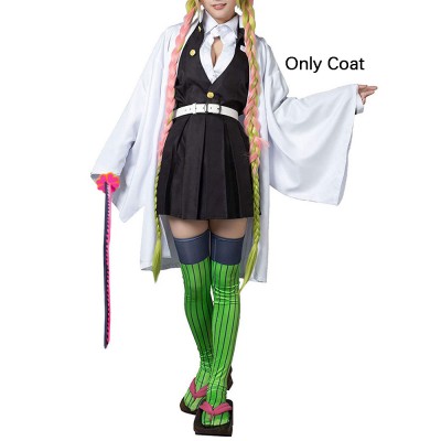 Anime Demon Slayer: Kimetsu No Yaiba Kanroji Mitsuri Solo Kimono Costumi Cosplay Carnevale Halloween