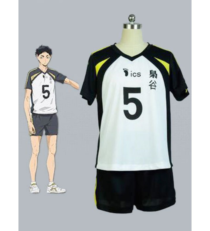Haikyuu!! Fukurodani Accademia Akaashi Keiji n ° 5 pallavolo Jersey Costumi Cosplay Halloween