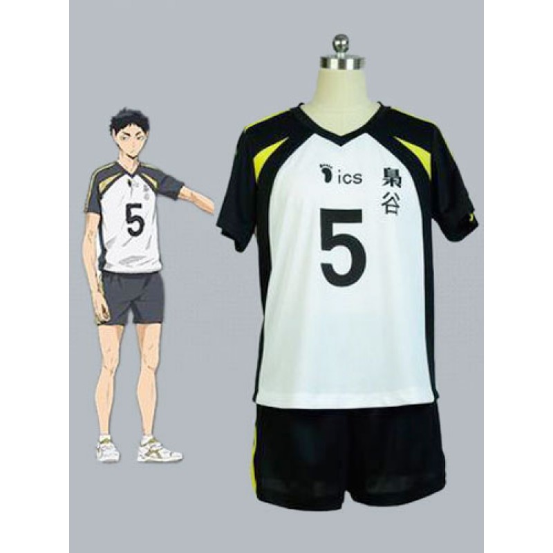 Haikyuu!! Fukurodani Accademia Akaashi Keiji n ° 5 pallavolo Jersey Costumi Cosplay Halloween