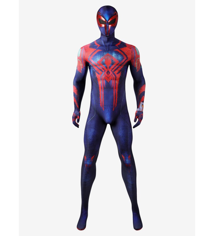 Cosplay di Spider Man attraverso il di SpiderVerse 2099 SpiderMan Miguel O#39;Hara Costumi Cosplay Carnevale